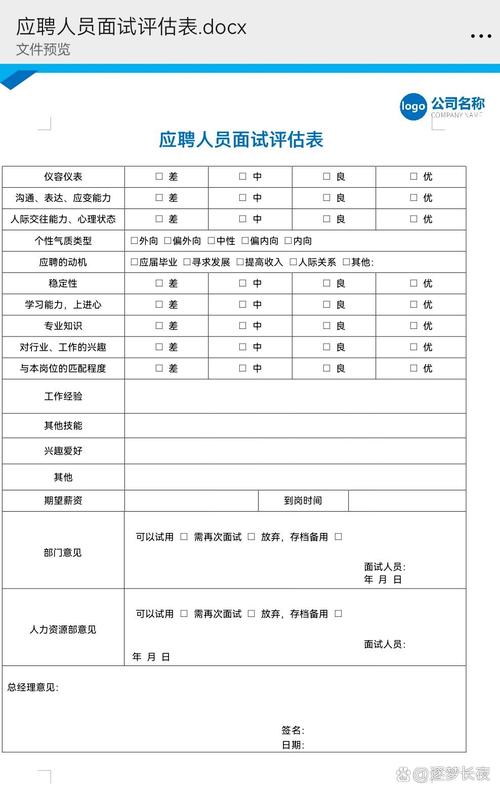 个人简历等级评价表：解锁招聘中的数据驱动方法(图1)