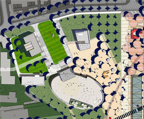 叙事地图：上海静安雕塑公园插画(图1)