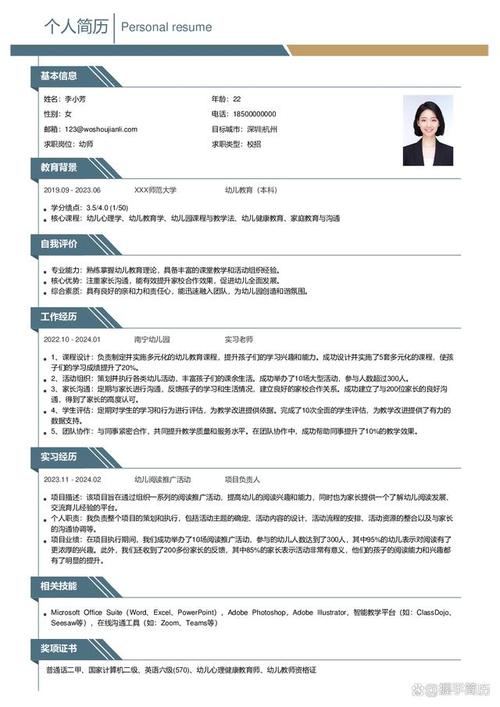 资深幼师求职秘笈：量身定制的简历和精准的招聘文案(图1)