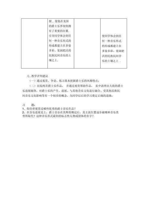 高中音乐赞赏“爵士”课程计划设计(图1)