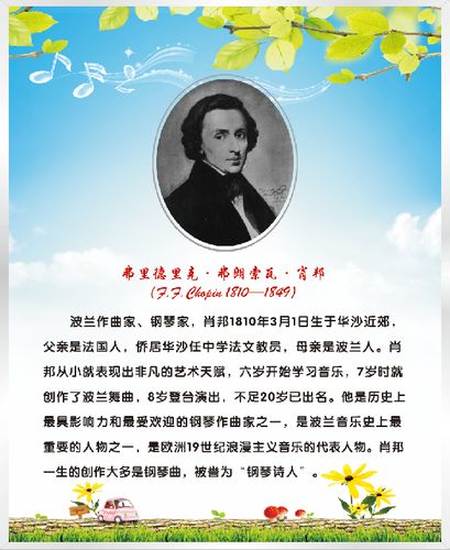 波兰作曲家肖邦的生活简介肖邦的代表作品是什么？(图1)