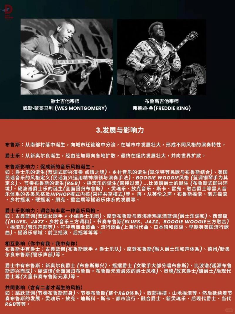 爵士，布鲁斯和布鲁斯之间的区别(图1)