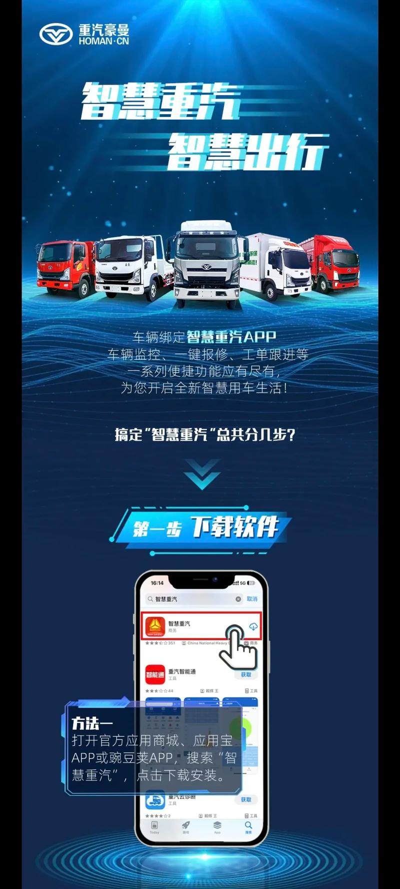 走遍天下不再惧怕，智能重汽APP4月26日全新上线！！！(图1)