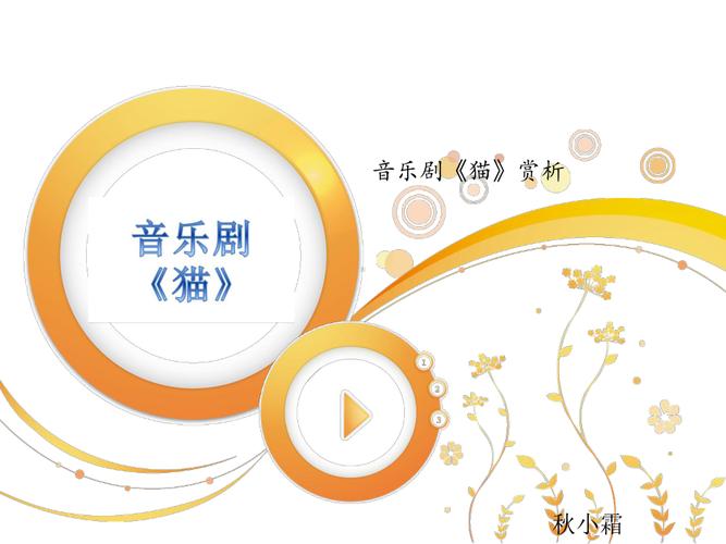 简约风格音乐剧舞台剧音乐意识PPT模板(图1)
