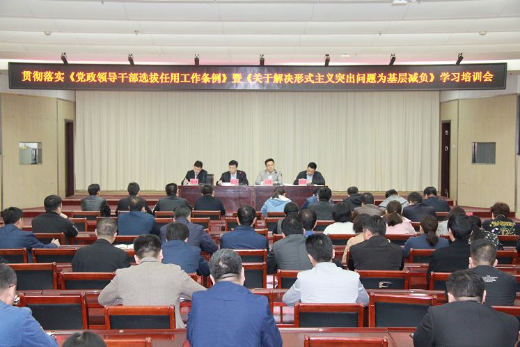 任县召开贯彻落实《党政领导干部选拔任用工作条例》暨《关于解决形式主义突出问题为基层减负的通知》学习培训会(图8)