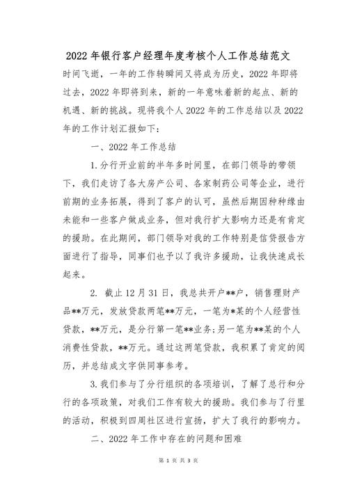 客户经理的个人年终工作总结范文（精选5篇）(图1)