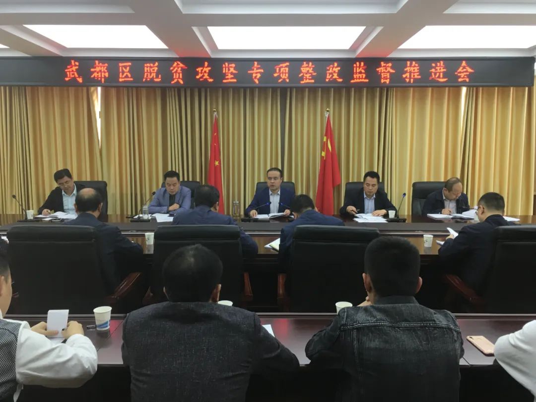 武都区：召开脱贫攻坚专项整改监督工作推进会(图1)