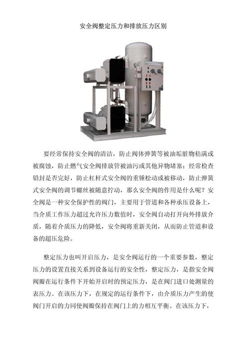 安全阀上的工作压力，整定压力和试验压力各指什么？三者关系是什么(图1)