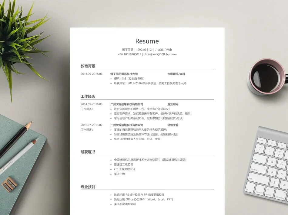 Java开发工程师简历模板范文案例分享（12篇）(图2)