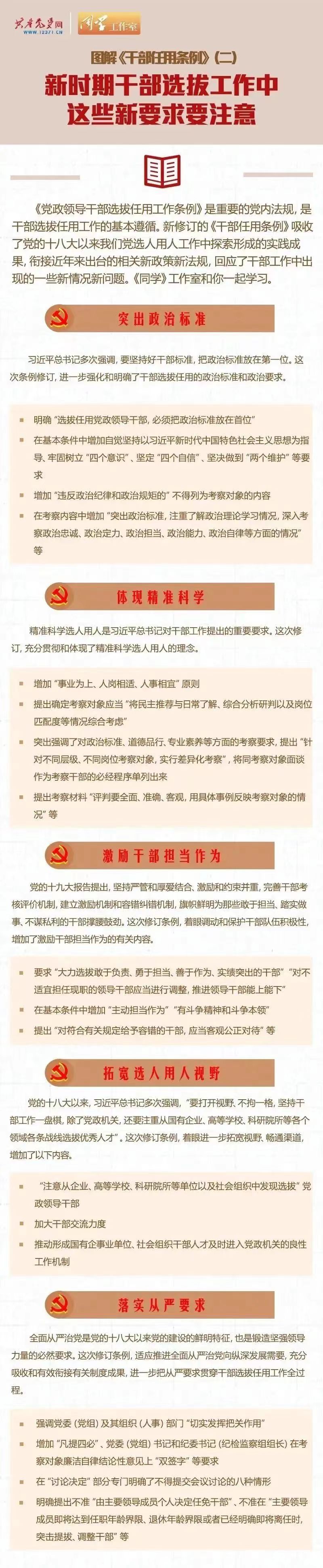 一图读懂《党政领导干部选拔任用工作条例》(图2)