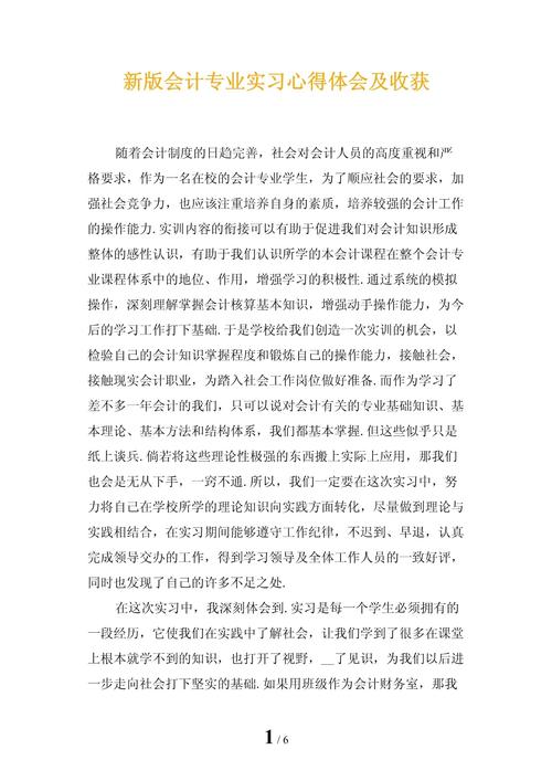 会计专业实习总结(图1)