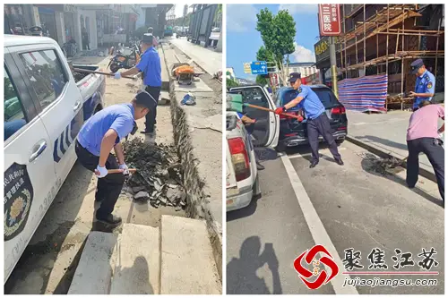 汤山城市治理中队：坚守城市管理岗位，用坚韧守护秩序(图1)