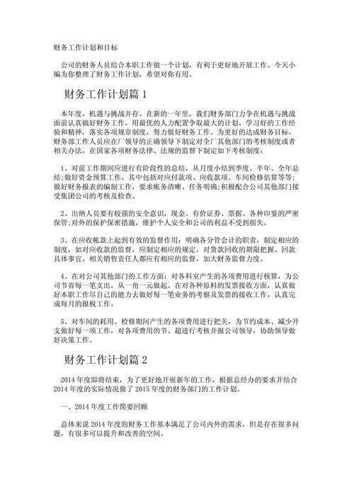 财务部工作总结及工作计划【篇7】(图1)