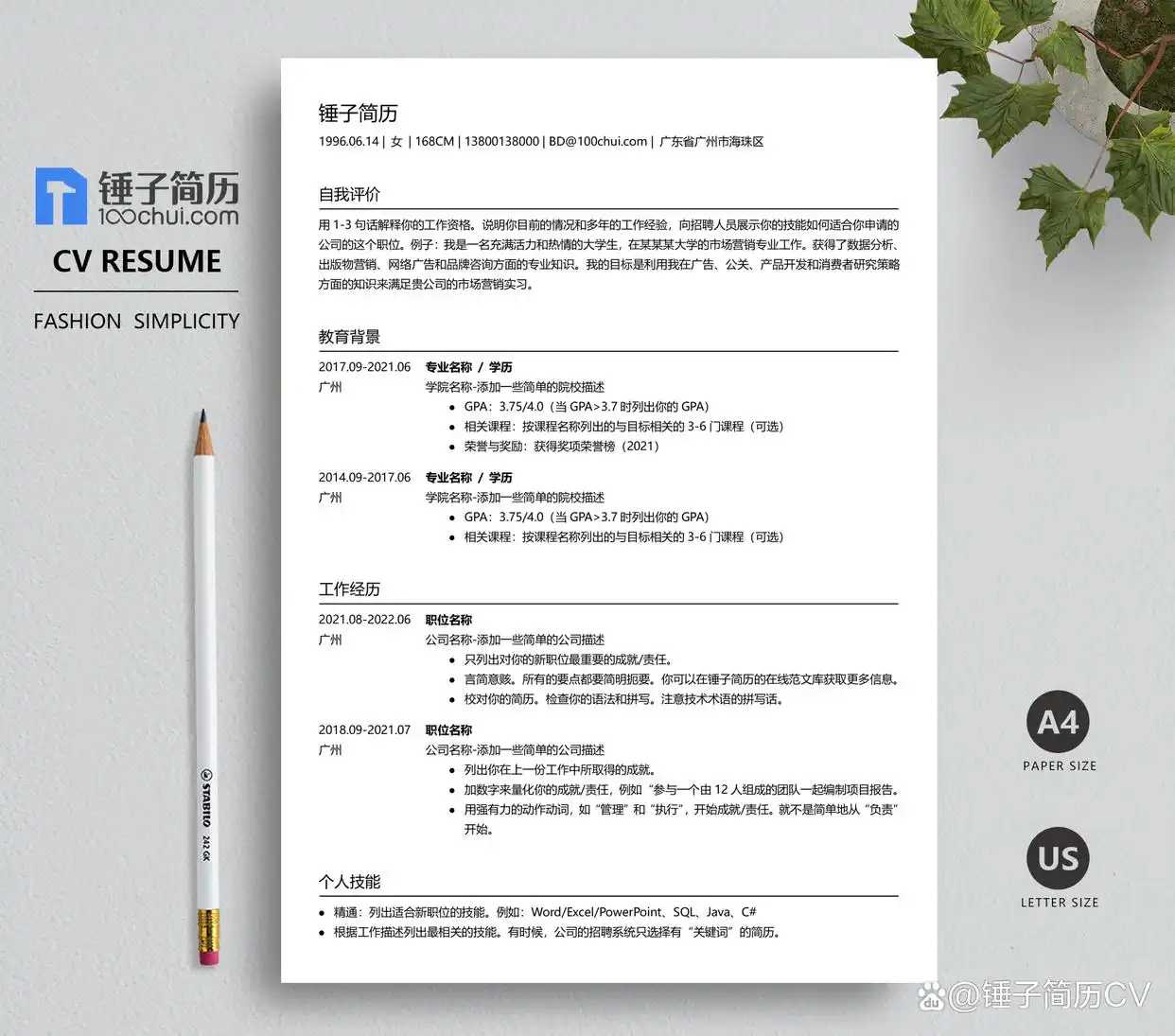 ios简历模板「精选7篇」(图1)